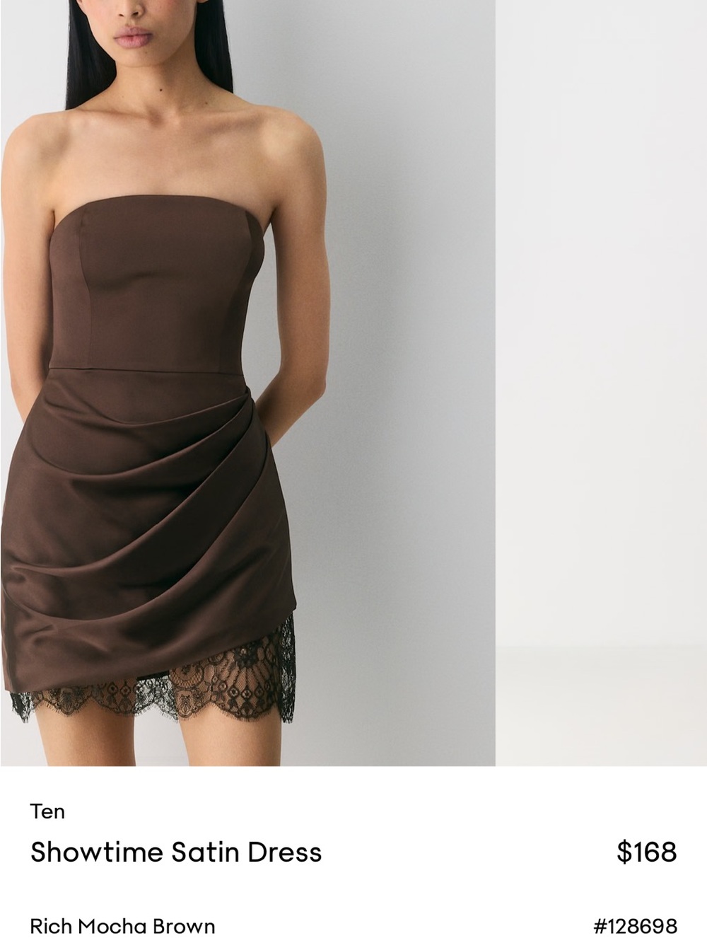 Aritzia showtime satin dress - Picture 2 of 4